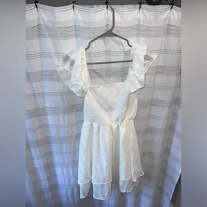 Altar’d state white dress with bow tie in the back NWT size Medium